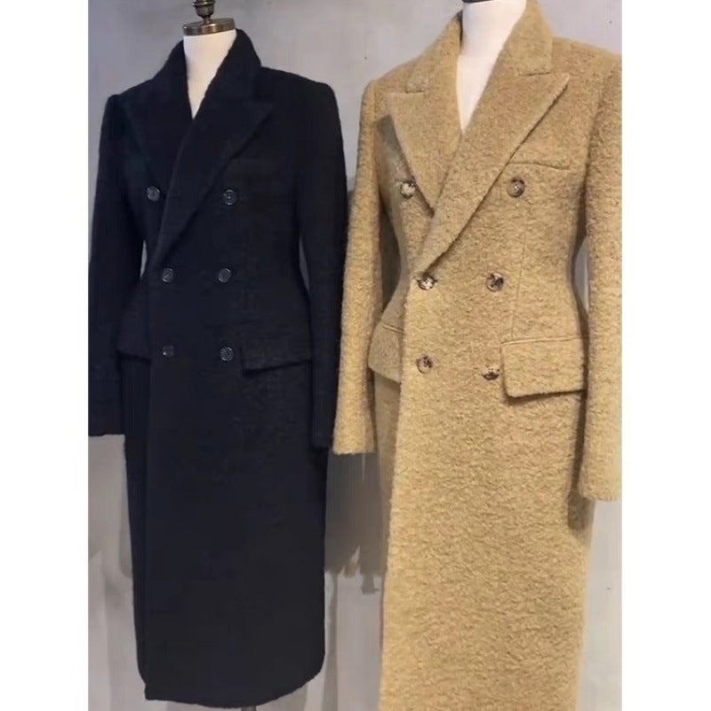 Autumn New Style Chanel Style Good-Looking Thickened Camel Double-Sided Woolen Coat Woolen Suit Jacket For Women - Image 4